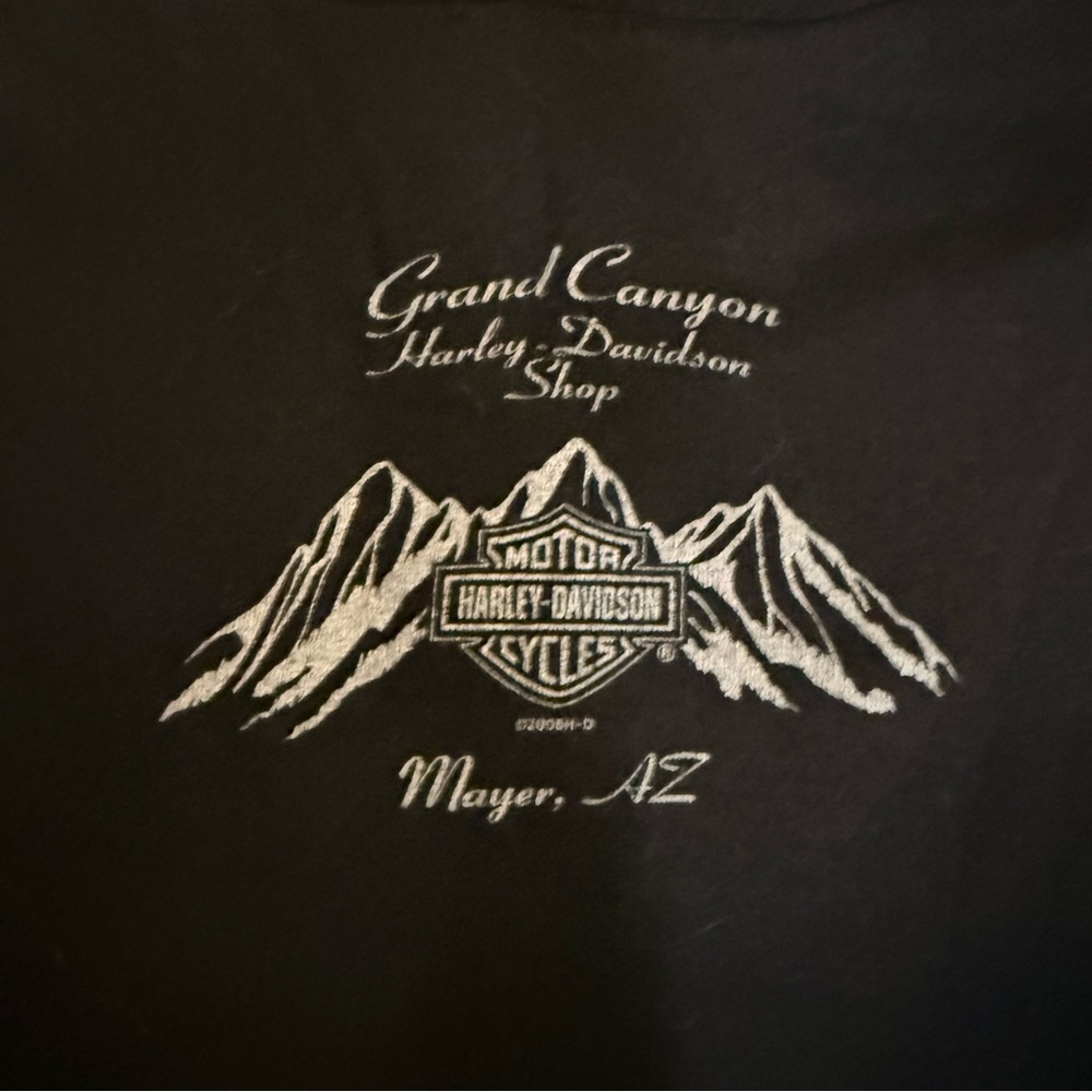Harley Davidson Black Zip-Up Cardigan - Picture 7 of 7